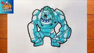 How to Draw Ice Golem from Clash Royale
