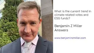 What is the current trend in climate related votes and ESG funds?