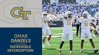 Georgia Tech DB Omar Daniels' Incredible Interception Of Cade Klubnik