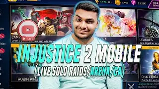 LIVE: Injustice 2 Mobile Solo Raid Grind🔥(Vertical) The Last Contract Solo Raids🔥 & Arena Gameplay