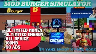 SHARE ‼️🔥  MOD APK BURGER SIMULATOR VERSI TERBARU ‼️ 100MB SAJA 🔥🔥 BY YANZ SHOOT