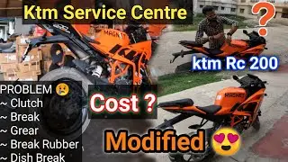 Ktm Service Center Cost 🤔Ktm Rc 200 Check-up Complete ✅ Problem Solve 😍