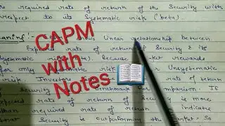 capital asset pricing model (CAPM)/security & portfolio management/CA/B.com/m.com