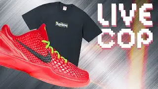 LIVE COP: Supreme Box Logo Tee's & Kobe 6 Protro Reverse Grinch SNKRS PASS