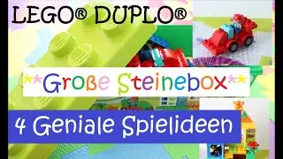 LEGO&reg; DUPLO&reg; Gro&szlig;e Steinebox | 4 GENIALE Spiel-Ideen zum Nachbauen | (Power-Schwert, Formel1-Auto&hellip;)