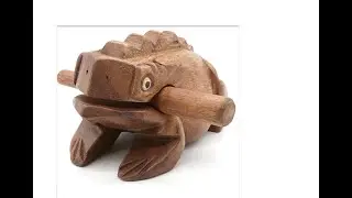 GIANT CROAKING WOODEN FROG || Percussion Musical Instrument
