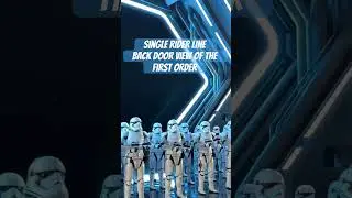 Single Rider Line for Rise of the Resistance gives you an up close view of the First Order 🫣 #디즈니월드