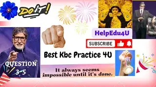 powerful kbc practice 2022 #Question3-5 | kbc practice questions