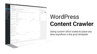 Using custom short codes - WP Content Crawler