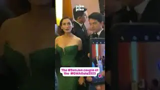 The #DenJen couple&mdash;#DennisTrillo and #JennylynMercado at the #GMAGala2023 💚🖤 #Sparkle #PikapikaPH