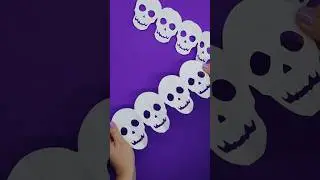 DIY Skull Garland 💀 #shorts #halloween #skulls