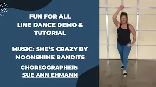 Fun For All Line Dance Demo & Tutorial