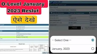 O level January 2023 Result kaise Dekhe // O-Level Result january 2023 #olevel