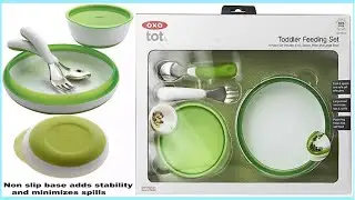 UNBOXING OXO TOT TODDLER FEEDING SET (TRAINING PLATE, SPOON & FORK, BOWL) NON-SLIP | LAZADA