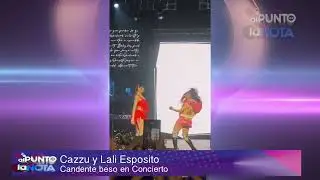 Cazzu y Lali Esposito se dan candente beso en pleno concierto