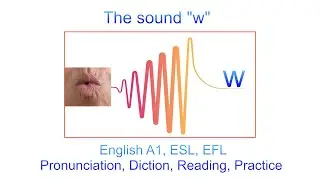 The Sound W in English, English A1, ESL, EFL, Pronunciation, Diction, Reading, Practice,