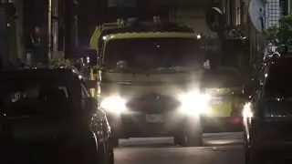 基隆市環保局垃圾車259 -TW沿線播音收運，還遇到摩托車騎士跌倒..