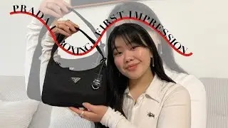 PRADA Re-Edition 2000 Nylon Mini Bag - UNBOXING + FIRST IMPRESSION