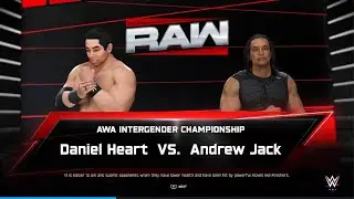 WWE 2K25 - AWA Superstar solo tournament championship finals: Daniel heart vs Andrew Jack 