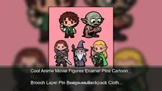 Cool Anime Movie Figures Enamel Pins Cartoon Brooch Lapel Pin Badge on Backpack Clothing Access
