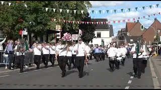 Sch&uuml;tzenfest 2025 in Neuss-Uedesheim 2025 Blumen-und Fahnenparade