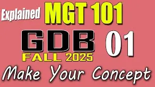 MGT101 GDB 1 Solution 2025 | MGT101 Fall 2025 GDB | VU Scholar