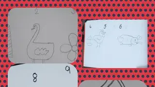 How to draw pictures using Numbers/Numbers Drawing #drawingskills #simpledrawing #drawingtechniques