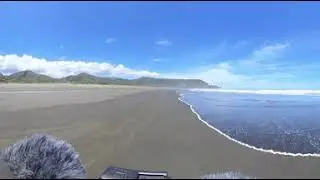 Piha Beach walkthrough 360 degrees video with natural sound/ Auckland 360 / New Zealand 360 degrees