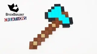 LEGO MOC MINECRAFT DIAMOND AXE | 118pcs | Brick Builder Creations