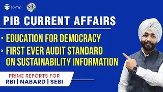 PIB Current Affairs MCQs | Important ESI Current Affairs Revision | RBI, SEBI & NABARD Preparation