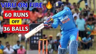 Virendra Sehwag Half Century || Asia Cup Final 2008 || Sehwag 60 Runs in 36 Balls
