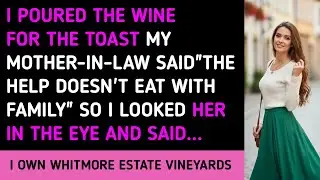 I POURED THE WINE FOR THE TOASTMY MOTHER-IN-LAW SAID