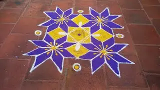 Margazhi kolam day 16 #rangoli #margazhirangolikolam #rangolidesigns @DesignDust-k2f