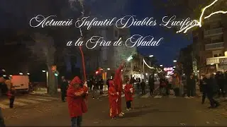 Actuació Diables Lucifers Infantils a la Fira de Nadal de Roquetes'25