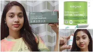 SIRONA Tampon || 100% organic cotton tampon || honest review ||