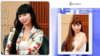 Transforming Brassy Black Hair To Smooth Highlighted Hair + Collagen Treatment | David's Salon