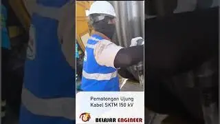 Pemotongan Kabel tengangan tinggi 150 kV #listrik #hematlistrik #kabel #teknik #tekniklistrik