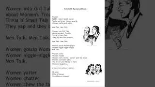 Men Talk by Liz Lochhead
