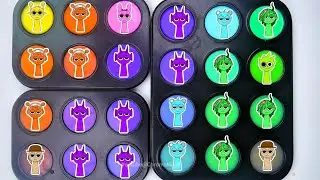 🎨 Sprunki's Color Chaos! ASMR Paint Mixing Magic to Melt Your Stress 🌈#asmr #satisfying #sprunki