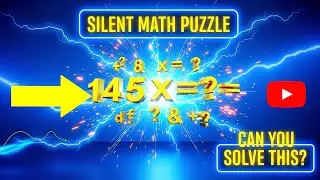 Silent Math Puzzle Challenge|Only Geniuses Solve This! 🤔
