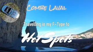 Driving the Combe Laval balcony road in my Jaguar F-Type