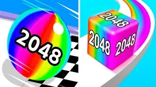 Ball Run 2048 vs Jelly Run 2048 - Android iOS Gameplay Apkno1 PUZZLES GAMES