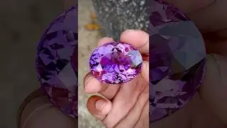 Beauty of gem cutting 💎 #gemstone #creative #gems #gemcutting #shorts