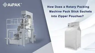 How Does a Rotary Packing Machine Pack Stick Sachets into Zipper Pouches?