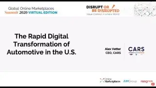Alex Vetter - CEO of CARS 