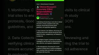 Clinical Research Associate Job Profile | Clinical Research Jobs | CRA Job Profile #clinicalresearch