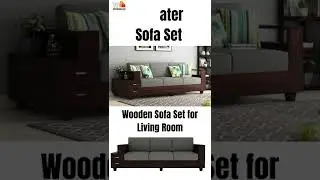 3 Seater Wooden Sofa Set for Living Room | #shorts #sofaset  #woodensofaset