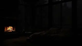 No Ads 🌧️ Relaxing Rain & Thunder Sounds 🔥 Cozy Fireplace for Deep Sleep & Stress Relief