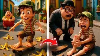CHAVES GANHA UM SKATE E O INHNHO FICA COM INVEJA