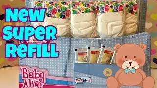 Opening new baby alive 2017 super refill packs with new style of diapers
